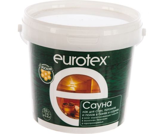 Защитно-декоративное покрытие для древесины Рогнеда Eurotex Сауна 0.9 кг 13234 