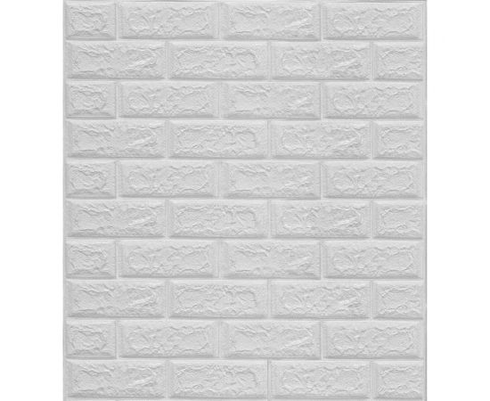 Самоклеящиеся 3D панели Центурион 700x770x3 мм Кирпич белый классический 79910 