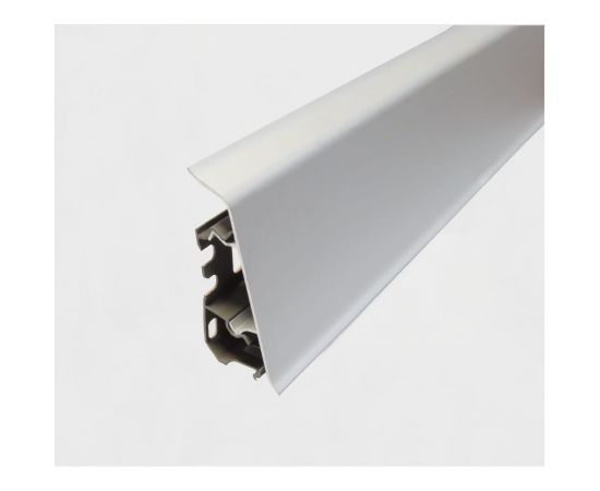 Плинтус ПилотПро 09165 алюминий, с монтажной планкой, 1.8 м 16460 