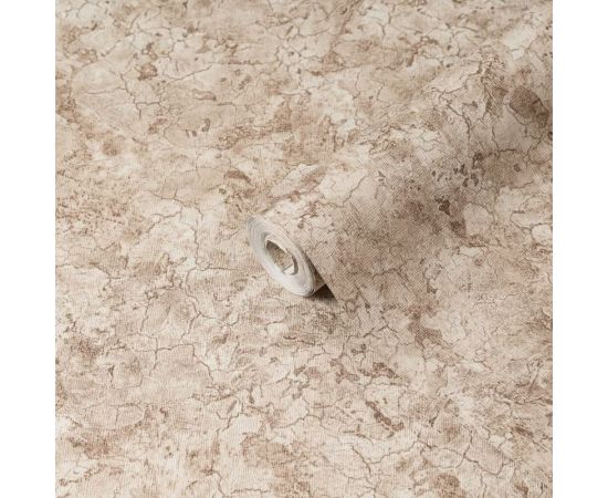 Бумажные обои Саратовские обои плотные, дуплекс, 0,53x10 м, Бархан, бежевый Д813-02 