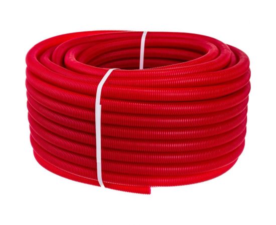 Гофра Uni-Fitt 25 мм, красная, для труб 16 мм, 50 м 583R2505 