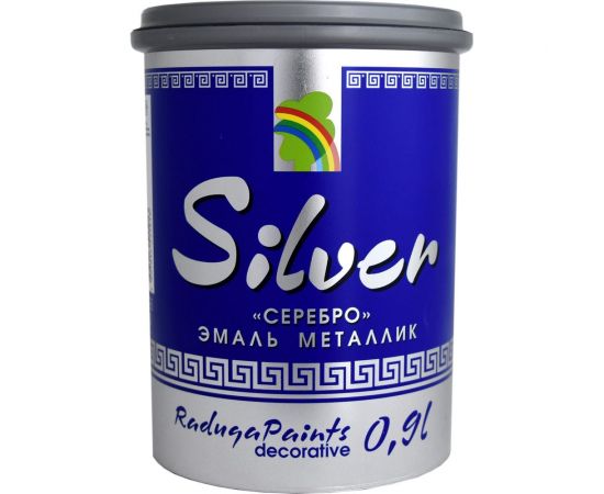 Эмаль Радуга Р-117 металлик SILVER 0,9 л 141726 