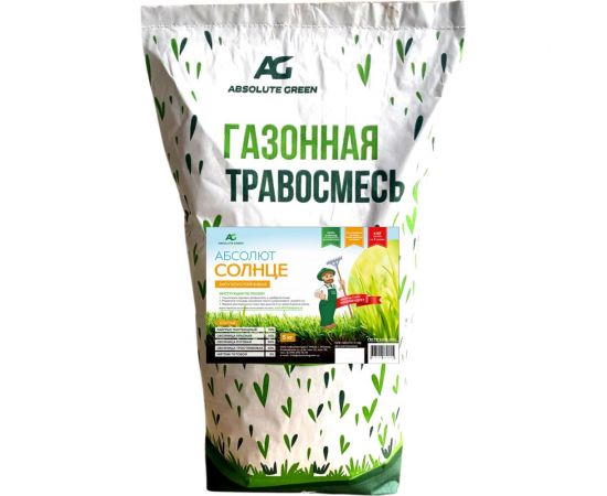 Газонная травосмесь ABSOLUTE GREEN Абсолют Солнце 5 кг 00000000342 