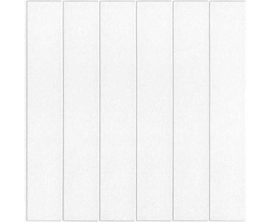 3D cамоклеящиеся панели Центурион 700х700х3 мм, Вагонка белая (wood white) 76819 