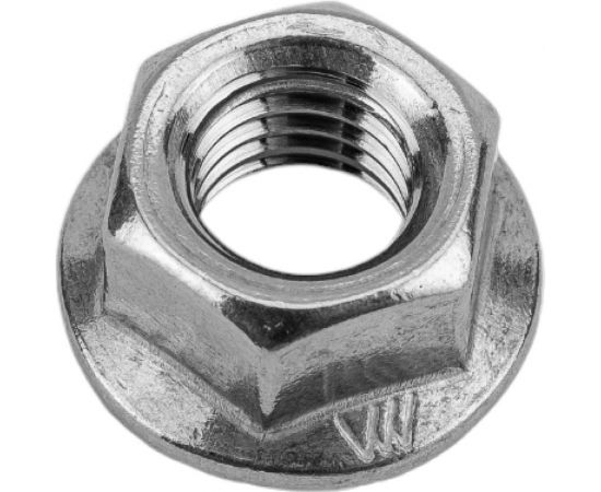 Нержавеющая гайка с фланцем KREPFIELD М10, DIN 6923, А2, с зазубринами, шестигранная, 10 шт. 6923А2ГАЙКАМ10-10 