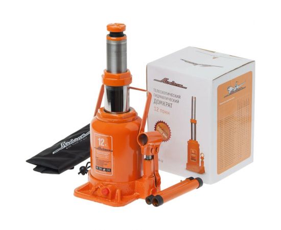 Телескопический домкрат Airline 12 т, в сумке, MIN - 230 мм, MAX - 500 мм AJ-TB-12 