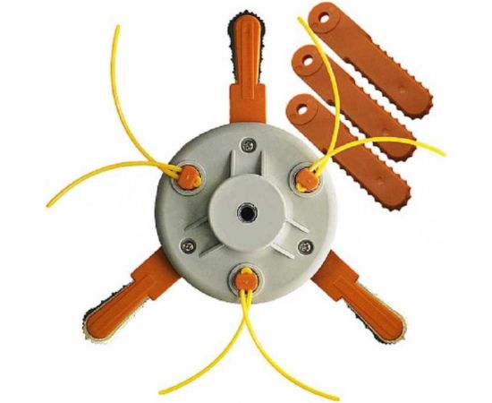 Катушка (головка) универсальная с ножами, гайка м10x1.25 lh левая резьба для триммера S.E.B. 202K-25 
