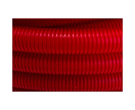 Гофра Uni-Fitt 25 мм, красная, для труб 16 мм, 50 м 583R2505 – изображение 2