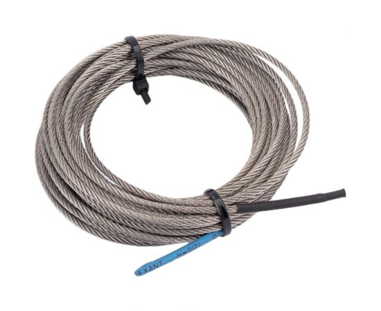 Нержавеющий трос KREPFIELD 2 мм, сталь А2, плетение 7x7, средней мягкости, 5 м 8379А2ТРОС2ММ-5 – изображение 2