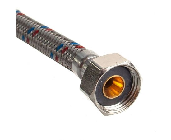 Гибкая подводка (1/2""; 0.3 м) для воды к смесителям Зубр 51002-030 – изображение 2