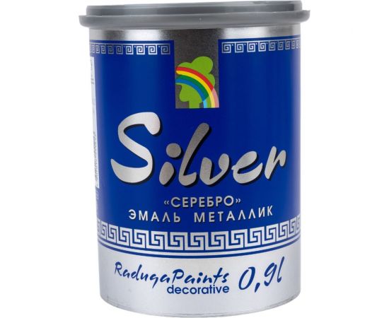 Эмаль Радуга Р-117 металлик SILVER 0,9 л 141726 – изображение 2