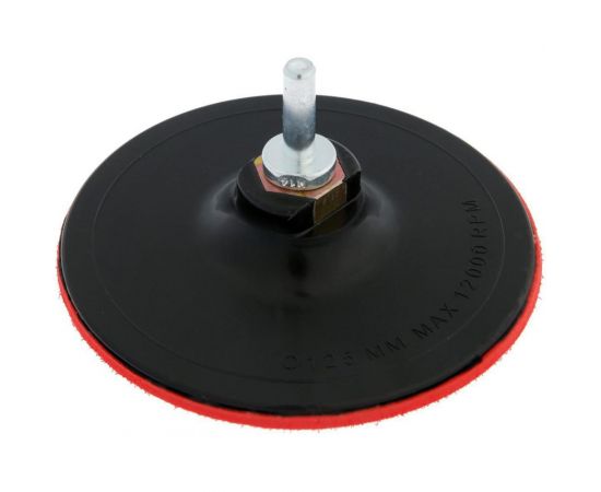 Насадка твердая с липучкой и адаптером (125 мм; М14) для дрели и УШМ ТУНДРА 4720043 – изображение 3