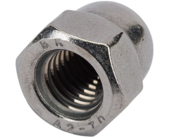 Нержавеющая колпачковая гайка KREPFIELD М8, DIN 1587, А2, 50 шт. 1587A2ГАЙКАМ8-50 – изображение 3