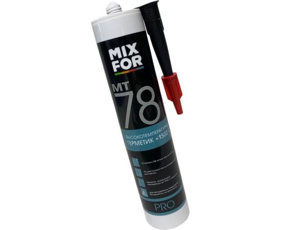 Герметик MIXFOR MT-78 HiTemp +1500Ct, 260 мл черный 10046289 – изображение 3