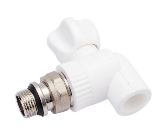 Кран для радиатора Rvc ППРС угловой 20x1/2 наружная резьба light 08465 – изображение 3