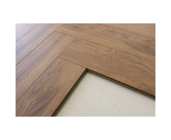 Ламинат Woodstyle Arrow 12 мм, 34 класс, 1.32 м2, влагостойкий, рисунок Ёлка, 108 Дуб Кивер – изображение 3