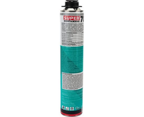 Пена монтажная профессиональная всесезонная SUPER МОНТАЖНИК 70 850г SM85U70 – изображение 4