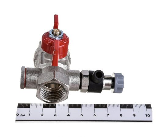Шаровой кран Uni-Fitt ВВ 1/2"", с дренажным вентилем, заглушка 1/4"", бабочка 115T2000 – изображение 4