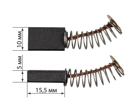 Щетки графитовые щг-10860102 2 шт для дрели ударной ду-710 TDM SQ1086-0112 – изображение 4