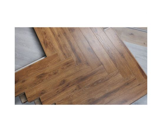 Ламинат Woodstyle Arrow 12 мм, 34 класс, 1.32 м2, влагостойкий, рисунок Ёлка, 108 Дуб Кивер – изображение 4