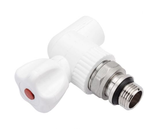 Кран для радиатора Rvc ППРС угловой 20x1/2 наружная резьба light 08465 – изображение 4