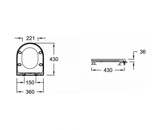 Крышка-сиденье Jacob Delafon Rodin+ 00268109 E23280-00 – изображение 6