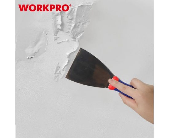 Шпатель WORKPRO гибкий, нержавеющая сталь, 60 мм WP321010 – изображение 8