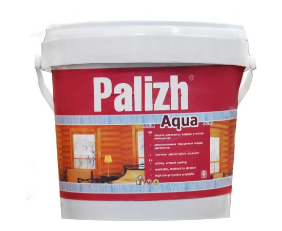 Защитно-декоративная лазурь для древесины Palizh AQUA 284.13.ТП палисандр 3 л 11606046 