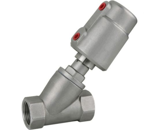 Наклонный сидельный клапан TITAN LOCK нержавеющая сталь 304, с пневмоприводом, DN32 TL32CPAVS 