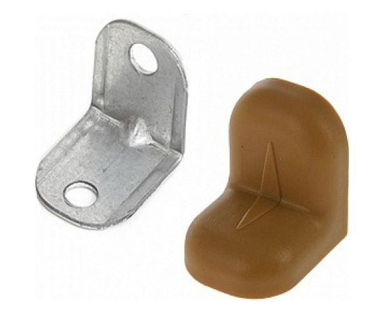 Крепежный уголок с пластиковой крышкой Tech-Krep 20x20 ясень 4 шт. пакет 147871 