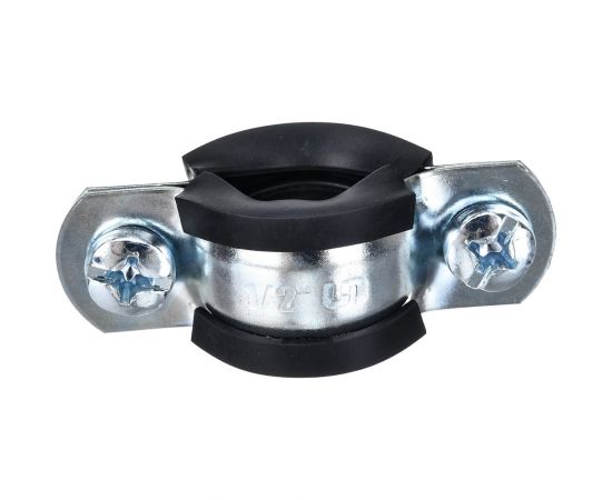 Хомут Uni-Fitt 1/2"" 20-24 мм с резиновым уплотнителем, шпилькой и дюбелем 850U2800 – изображение 2