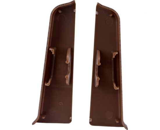 Торцевые заглушки для плинтуса DECONIKA (70 мм; 301 Венге; 2 шт.) Д-П70-Тп-Ф1 301 ВНГ – изображение 2