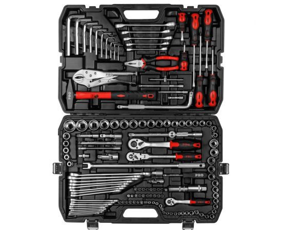 Набор инструментов STARTUL PRO Stuttgart 1/4"", 3/8"", 1/2"" 6 граней, 142 предмета PRO-142S – изображение 2