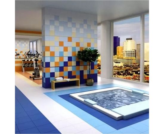 Керамический гранит KERAMA MARAZZI Калейдоскоп 20x20x0.8 см, белый (1, Т 55, К 08) 23 шт SG1544N – изображение 3