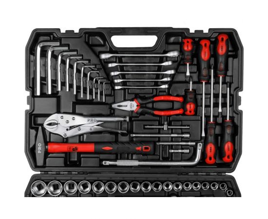 Набор инструментов STARTUL PRO Stuttgart 1/4"", 3/8"", 1/2"" 6 граней, 142 предмета PRO-142S – изображение 3