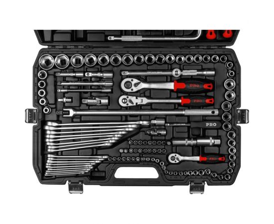 Набор инструментов STARTUL PRO Stuttgart 1/4"", 3/8"", 1/2"" 6 граней, 142 предмета PRO-142S – изображение 4