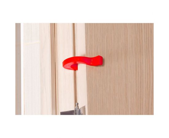 Подкова: блокиратор дверей, стоппер для двери, ограничитель для двери/окна Baby Safety силиконовый 2шт. красные 4670006470532 – изображение 4