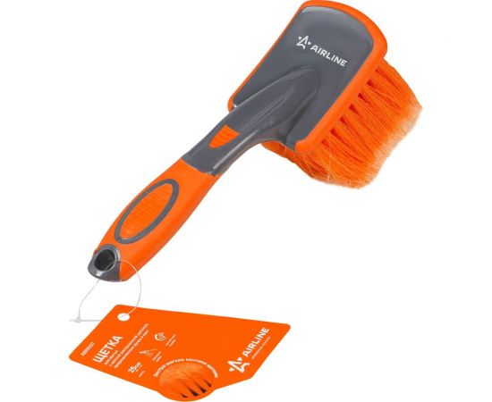 Щетка для мытья Airline с мягкой распушенной щетиной, прорезиненные ручка и кант ABIN007 
