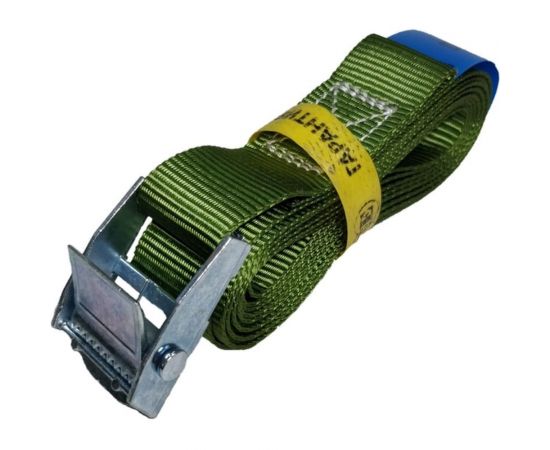 Стяжной ремень с пружинным замком UVE 250 кг, 2,5 м, 25 мм, болотный RS-25-250-2,5-swamp 