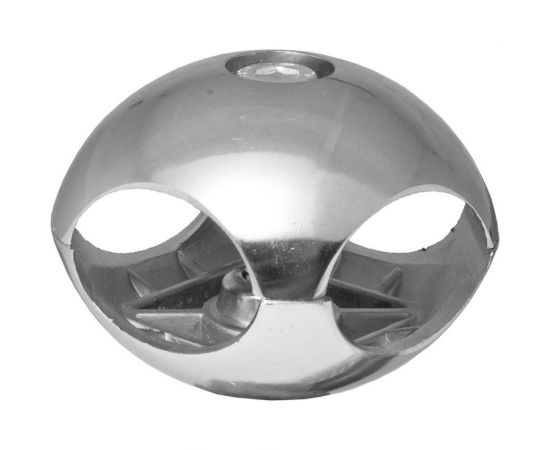 Держатель краб для 2-х труб Tech-Krep левый, хром, пакет 153299 