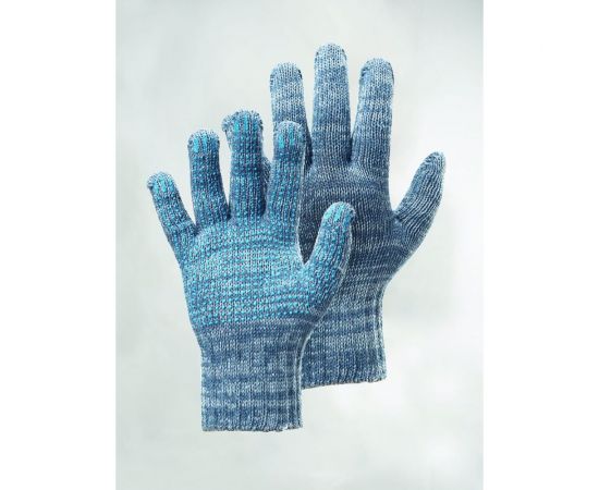 Перчатки ООО ЛидерТекс 10 класс, 4 нити, с ПВХ, серые 4670070000314 