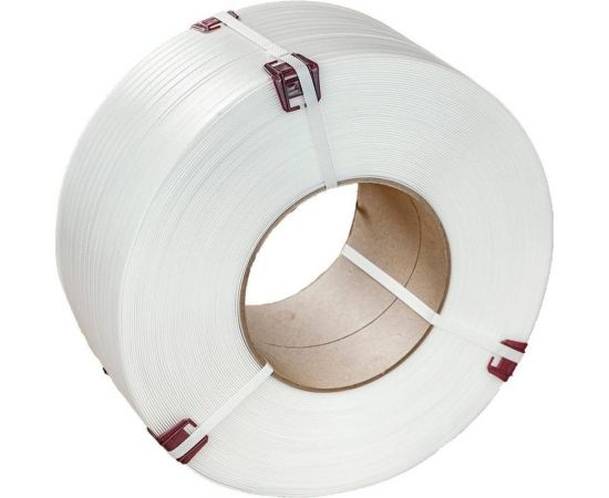 Стреппинг лента Комус полипропиленовая, 12 мм х 0.8, 2000 м, белая 1712886 