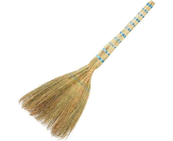 Веник сорго Рыжий кот корейский, 2х прошивной, 6-ти лучевой 106953 
