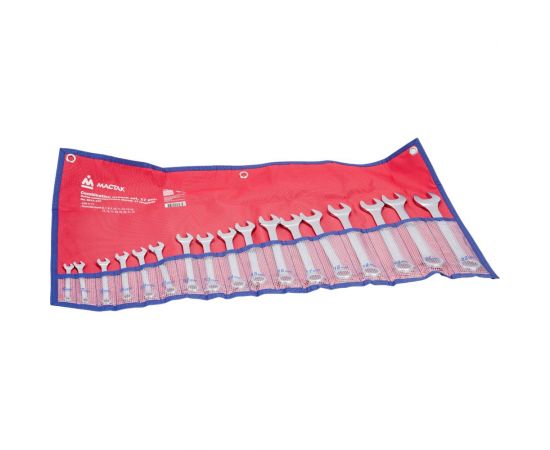 Набор комбинированных ключей 6-22мм, 17шт МАСТАК 0211-17P 