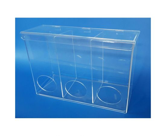 Диспенсер для одноразовых СИЗ Evdar трехсекционный D3020 – изображение 2