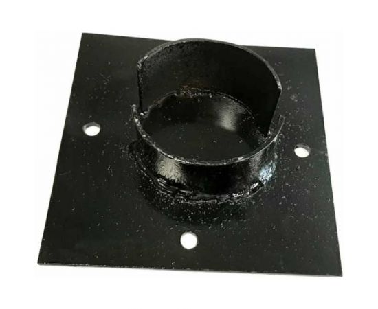 Оголовок для сваи Русская Свая 150x150x3 мм, d76 мм, черный Og-76-150 – изображение 2