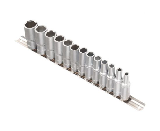 Набор головок торцевых шестигранных глубоких (13 шт; 3/8"" DR; 6-19 мм) Airline AT-13-28 – изображение 2
