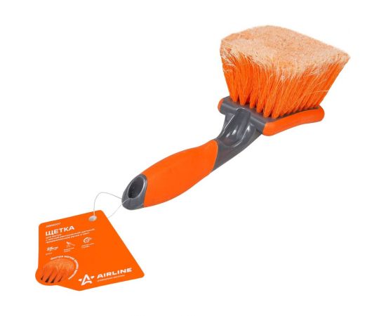 Щетка для мытья Airline с мягкой распушенной щетиной, прорезиненные ручка и кант ABIN007 – изображение 2