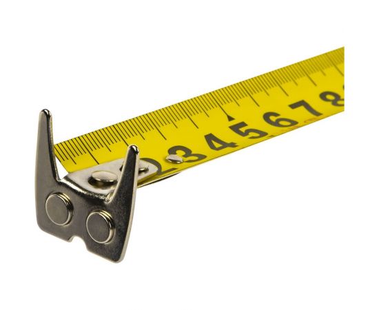 Рулетка КОБАЛЬТ Экстра 5 м, 25 мм, металлический корпус, толщина 0,13 мм, автостоп, магнит, 2 сторонняя шкала 906-890 – изображение 2