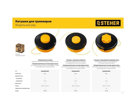 Катушка для триммера STEHER BTH-10 М10x1.25LH 75105 – изображение 3